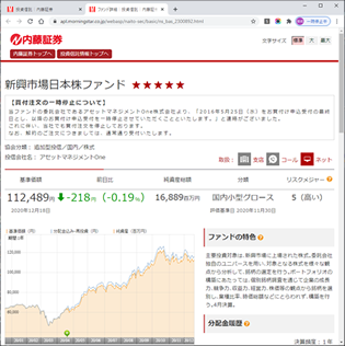 投資信託情報